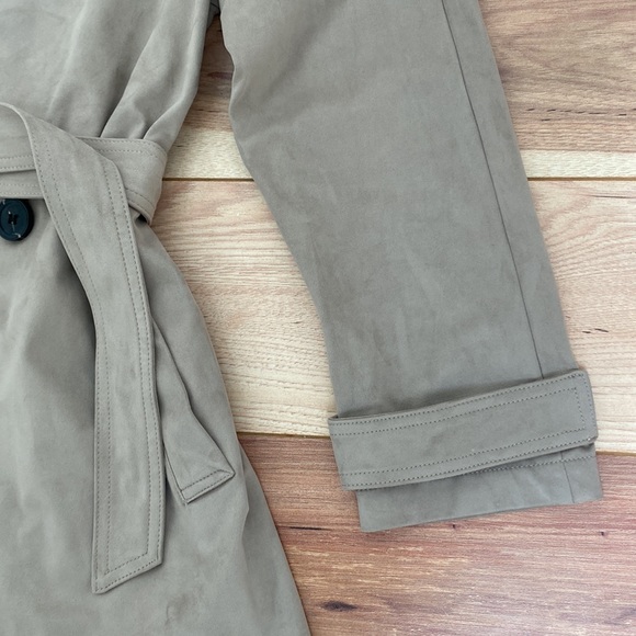 ✨NWOT✨ ZARA Taupe Faux Suede Coat, M - Picture 6 of 8